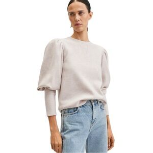 Mango Puffed Sleeves Sweater Size 3XL NWT